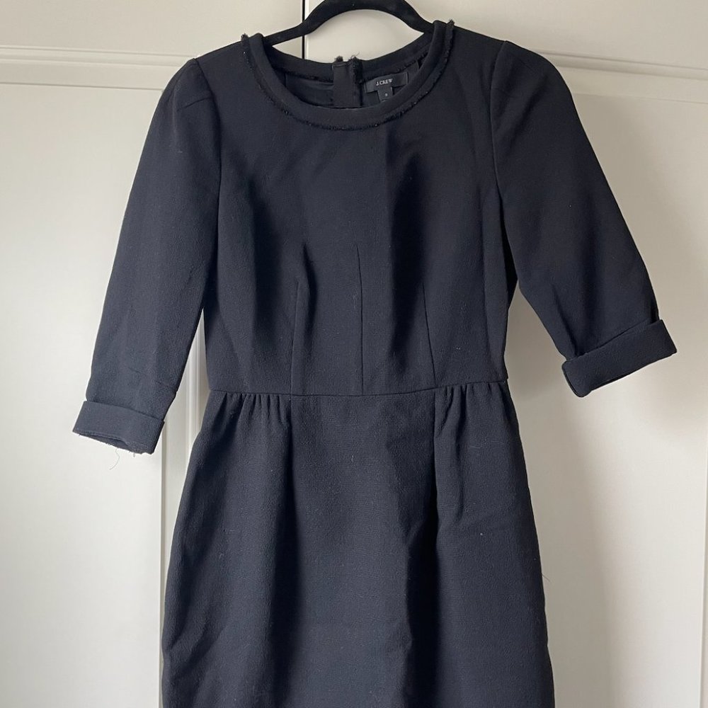 J.Crew Black Suit Dress, Size 0